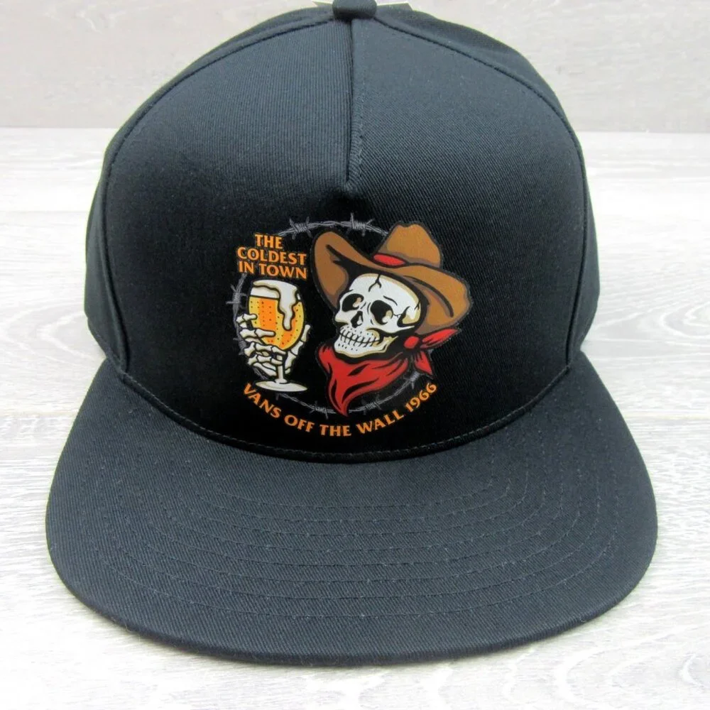 Vans Off The Wall "The Coldest In Town" Trucker Hat Snapback OS NEW - Picture 2 of 13